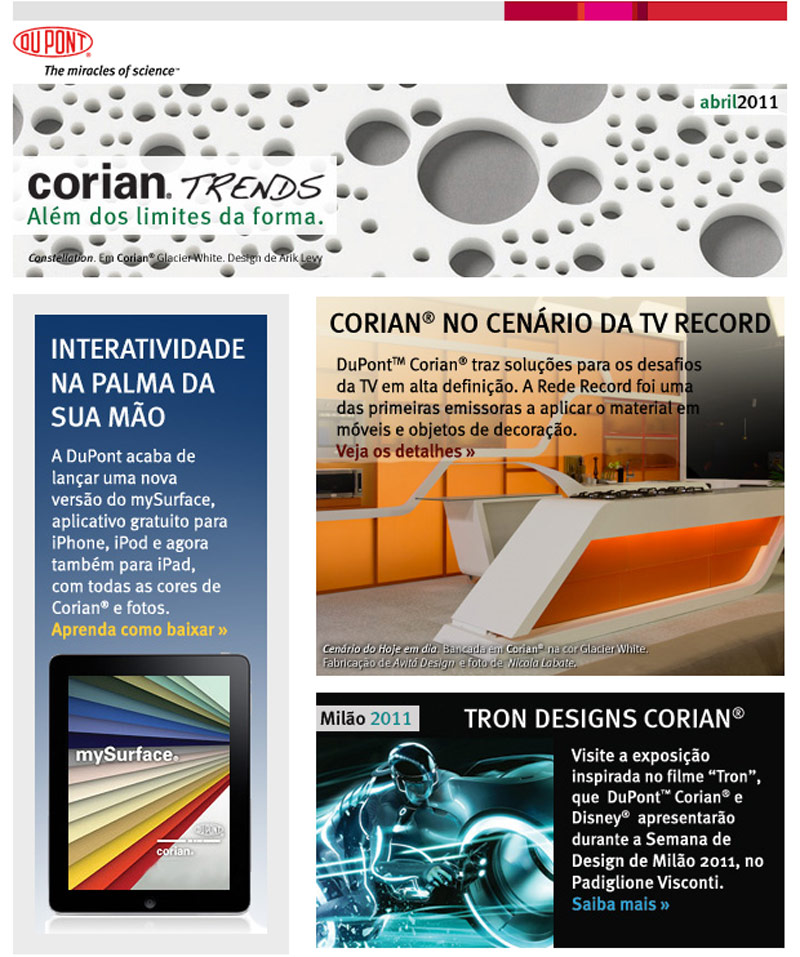 Corian Trends - SOLUÇÕES PARA OS DESAFIOS DA TV EM ALTA DEFINIÇÃO
